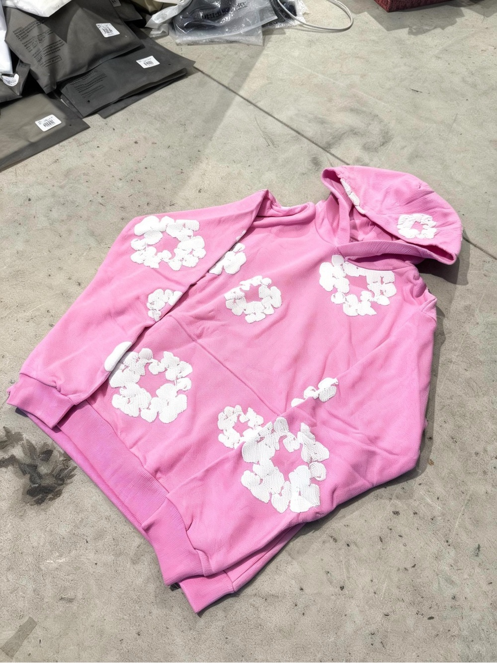 Denim Tears Pink Hoodie
